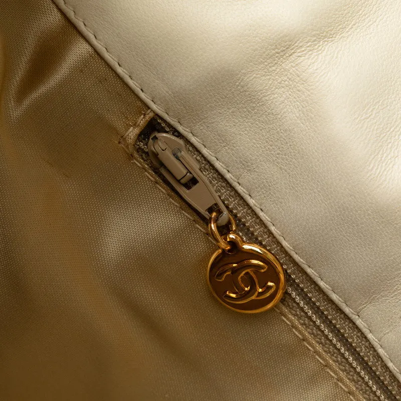 Chanel Decamatrace trip Cocomark Chain Shoulder Bag Pink White Cotton Lady CHANEL [More]