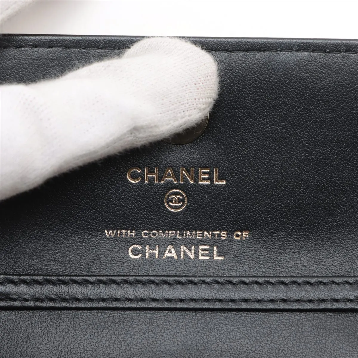 Chanel Flag Print Canvas Chain Shoulder Bag Beige Gold  Nonevelty