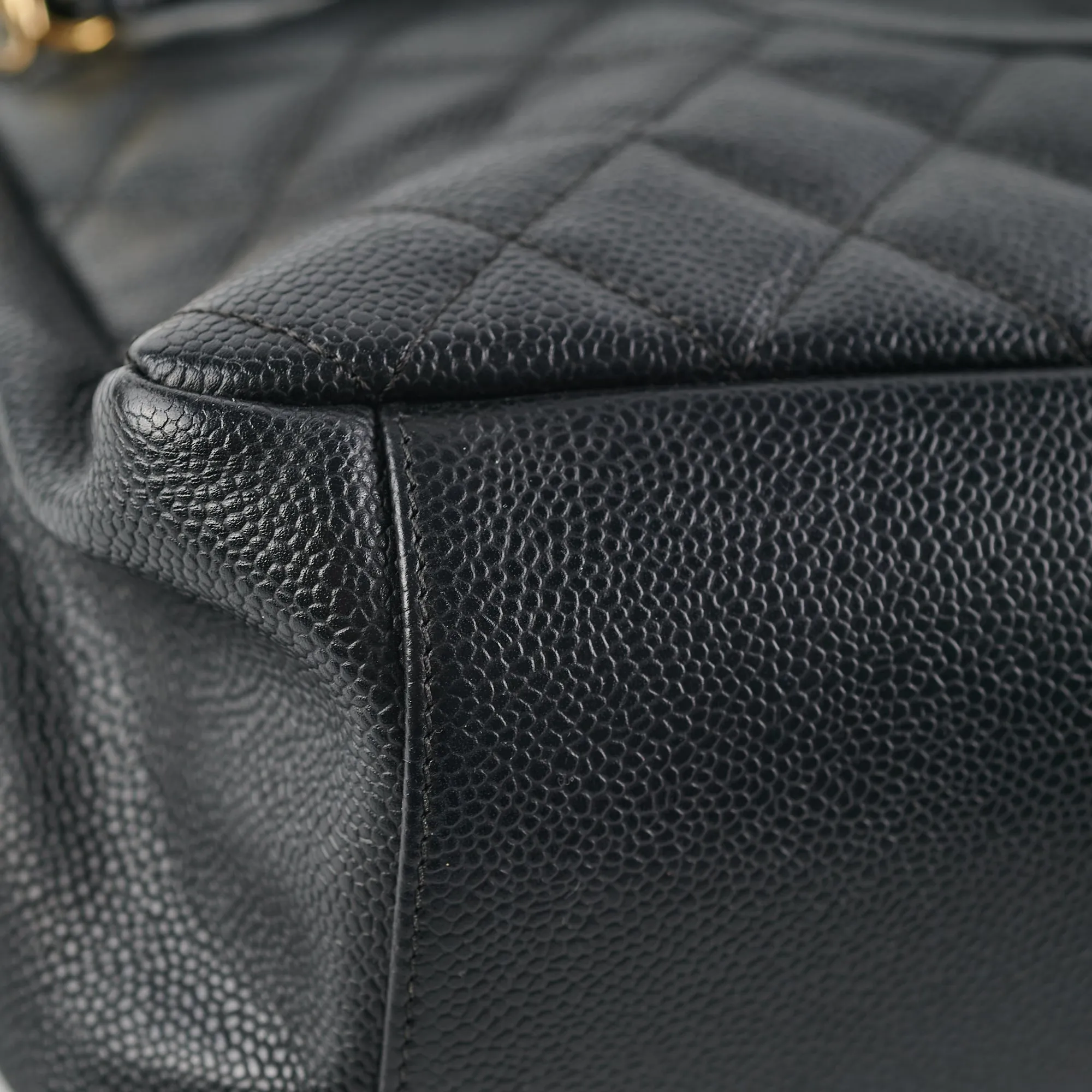 Chanel Grand Shopping Tote GST Black Caviar GHW Shoulder Bag