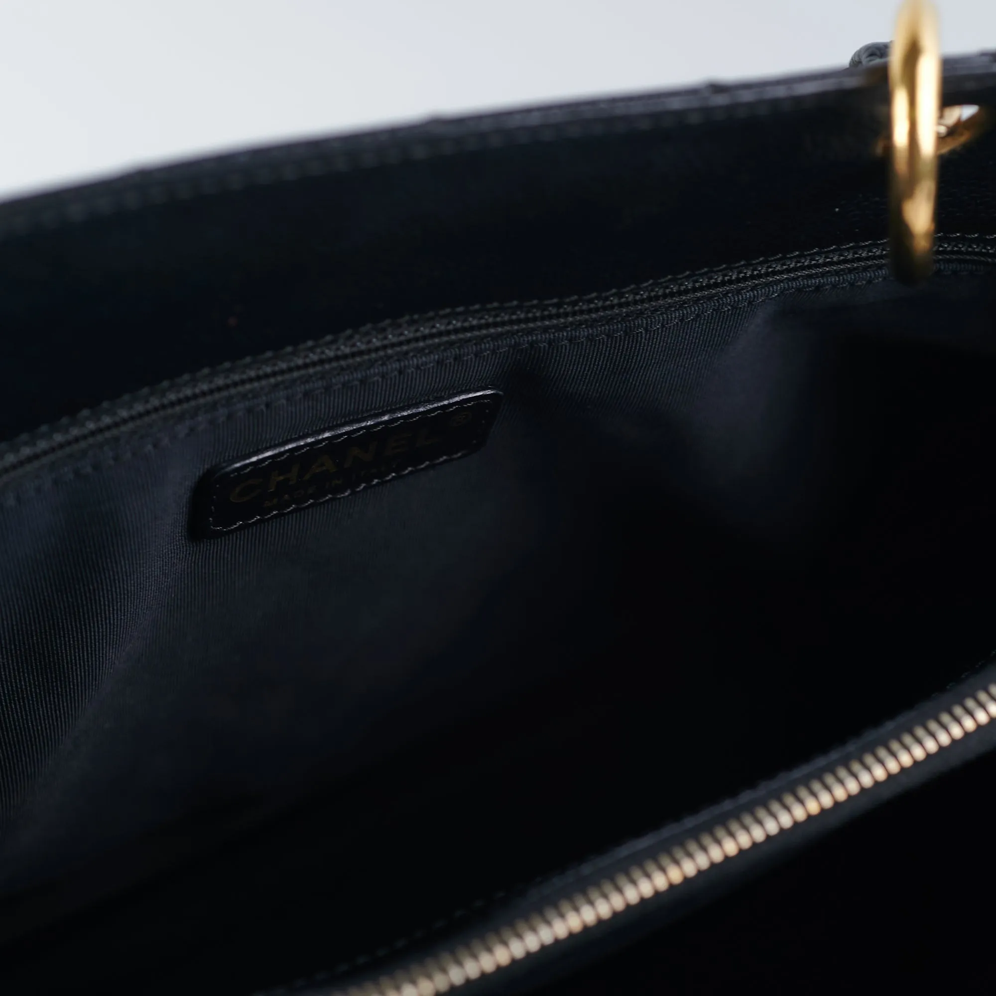 Chanel Grand Shopping Tote GST Black Caviar GHW Shoulder Bag