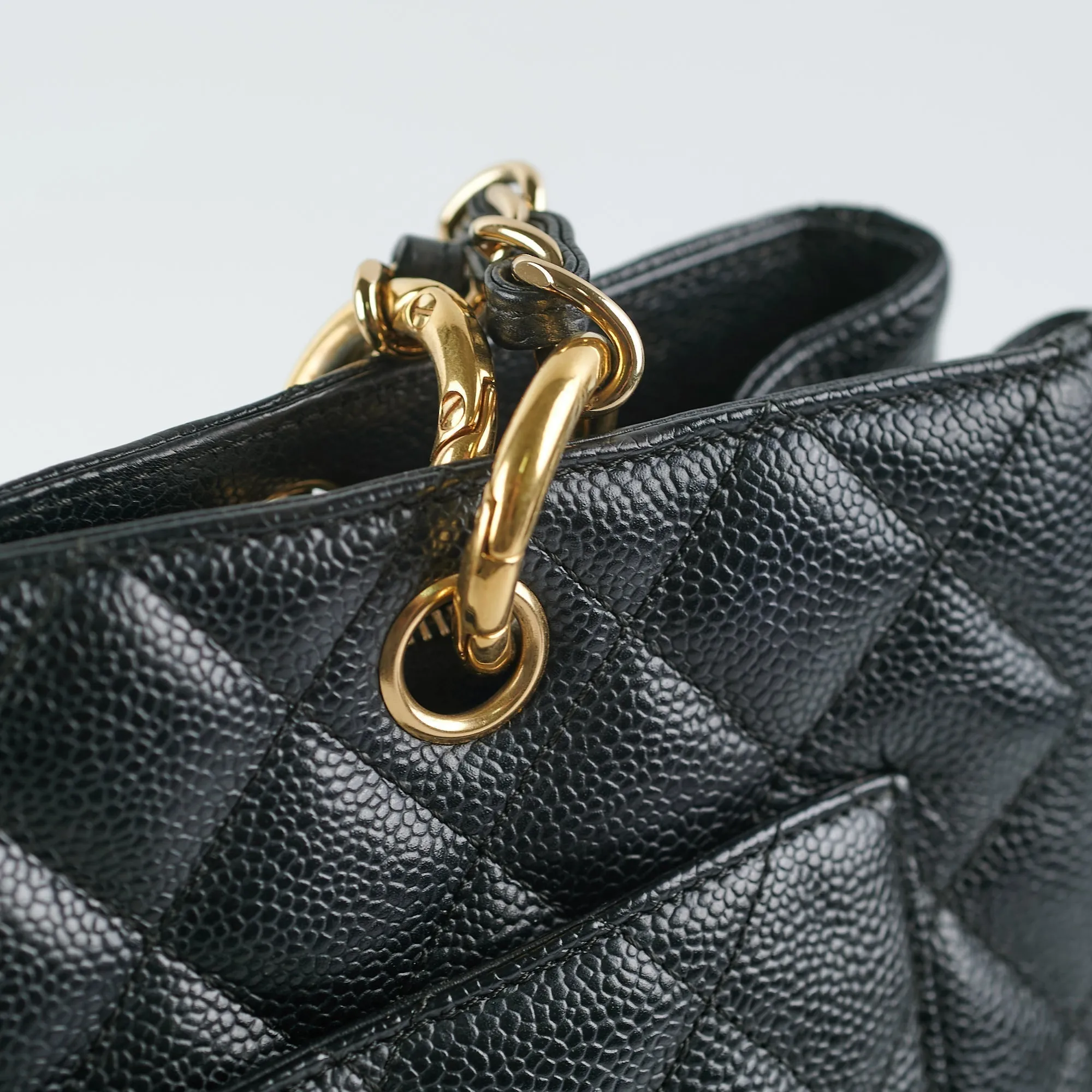 Chanel Grand Shopping Tote GST Black Caviar GHW Shoulder Bag