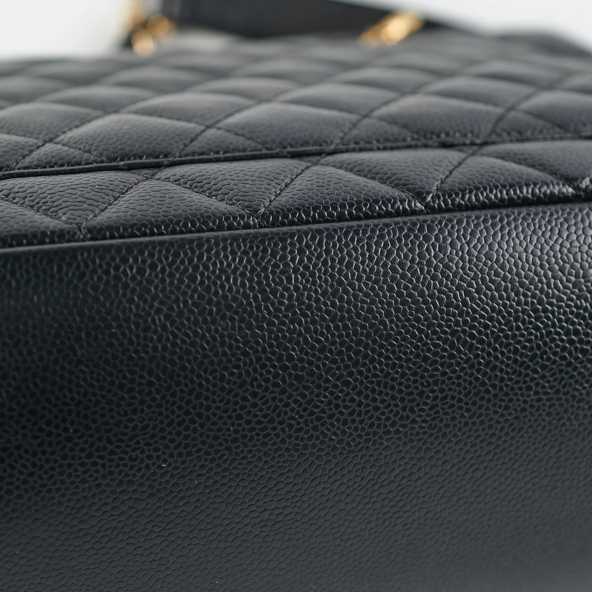 Chanel Grand Shopping Tote GST Black Caviar GHW Shoulder Bag