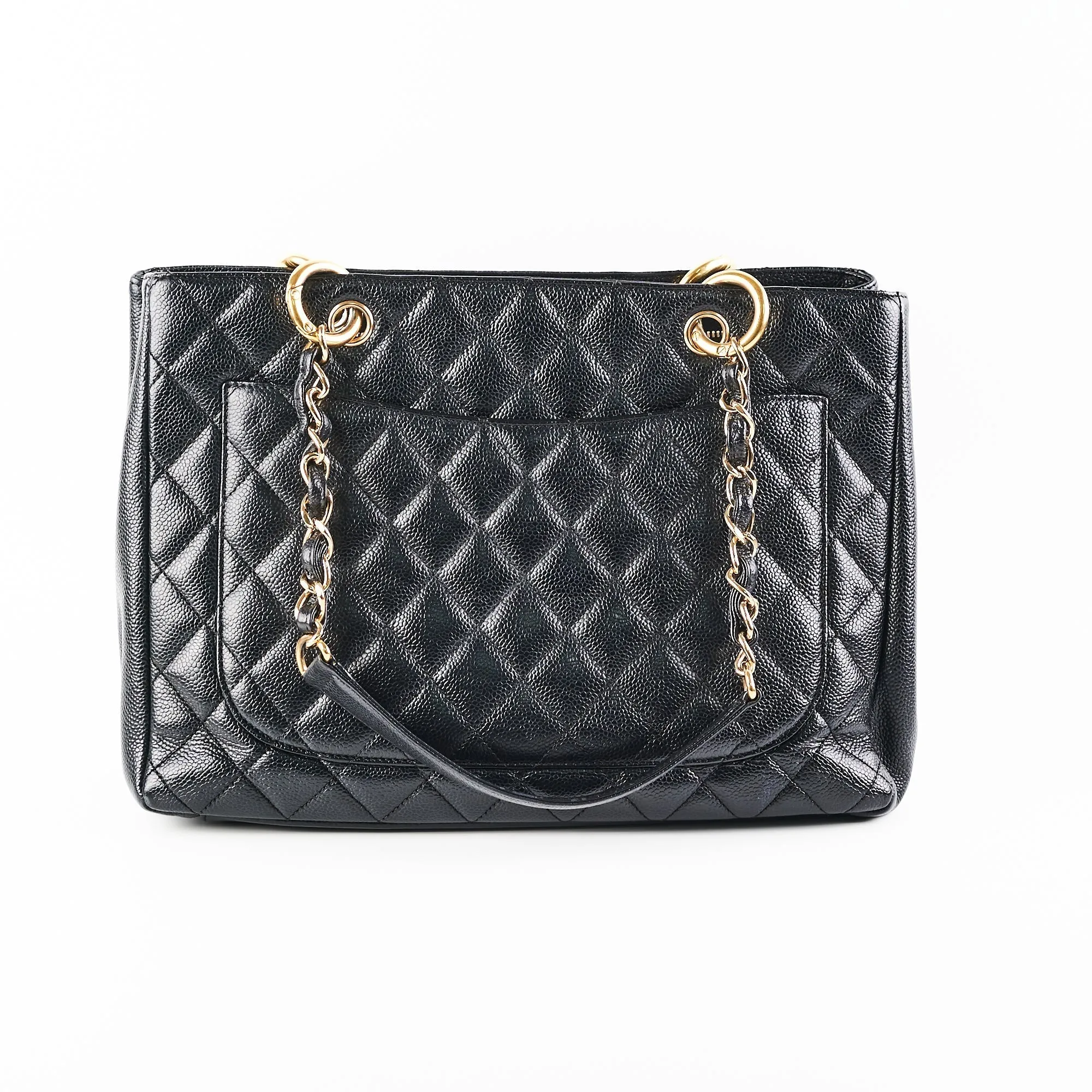 Chanel Grand Shopping Tote GST Black Caviar GHW Shoulder Bag