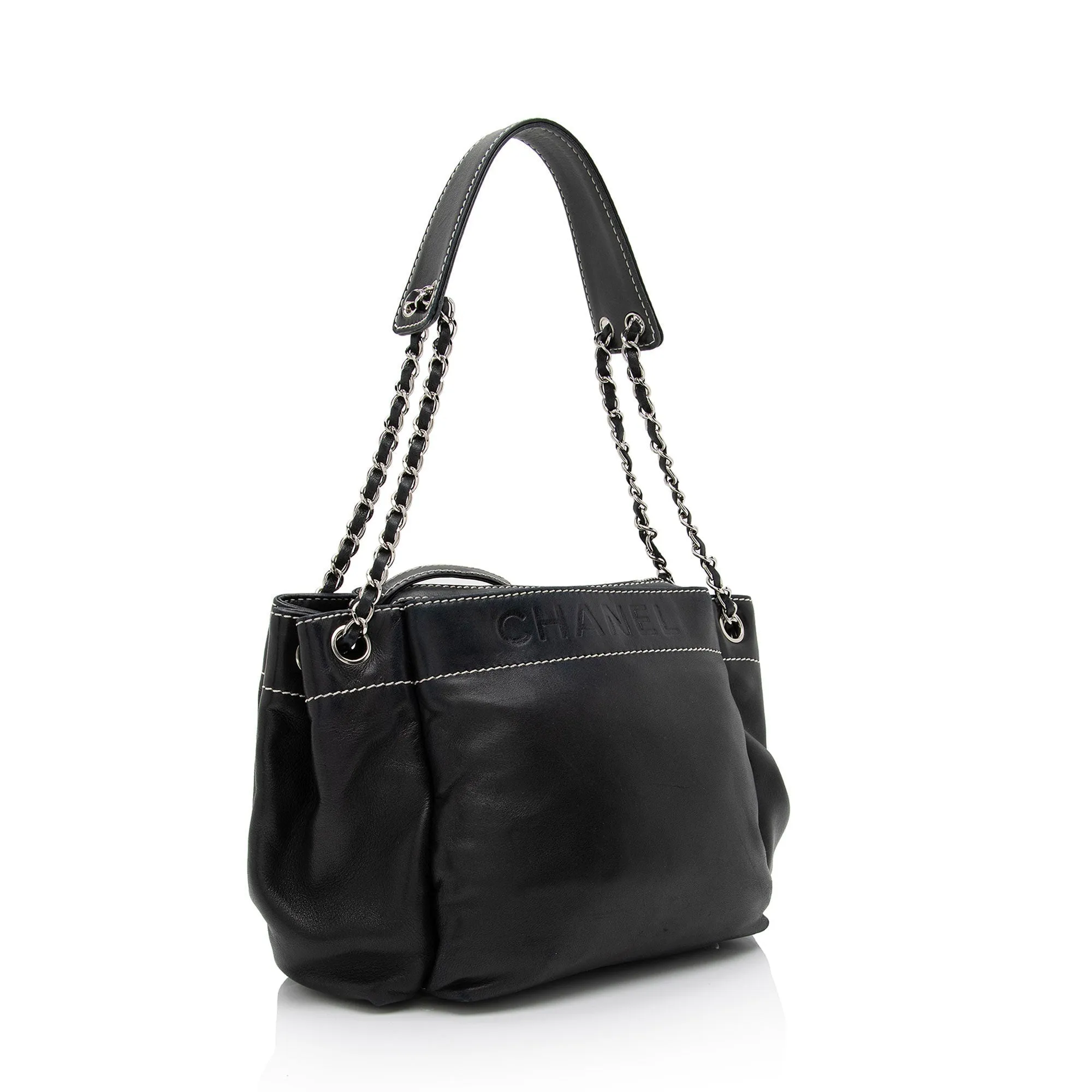 Chanel Lambskin LAX Accordion Shoulder Bag (SHF-WhynN4)