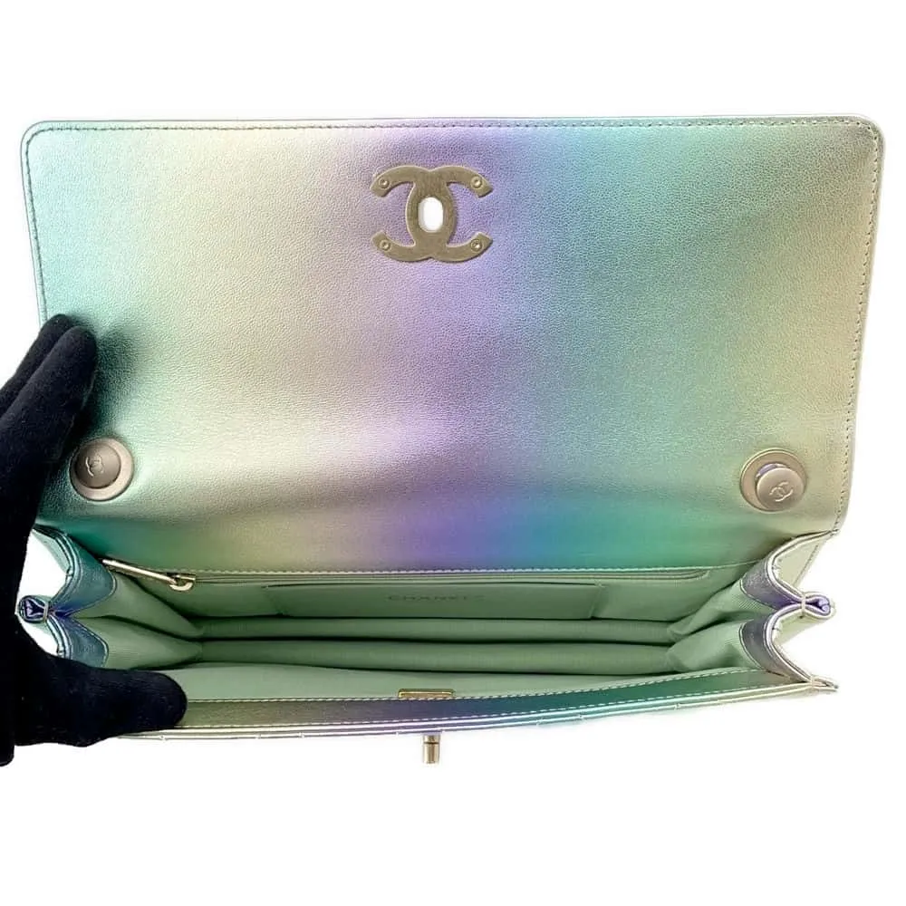 CHANEL Matelasse Flap Chain Shoulder Multicolor Lambskin