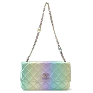 CHANEL Matelasse Flap Chain Shoulder Multicolor Lambskin