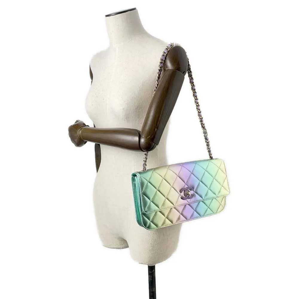 CHANEL Matelasse Flap Chain Shoulder Multicolor Lambskin