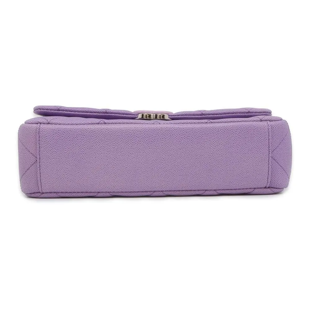 CHANEL Matelasse Gradation Shoulder Bag Purple AS4598 Caviar Leather
