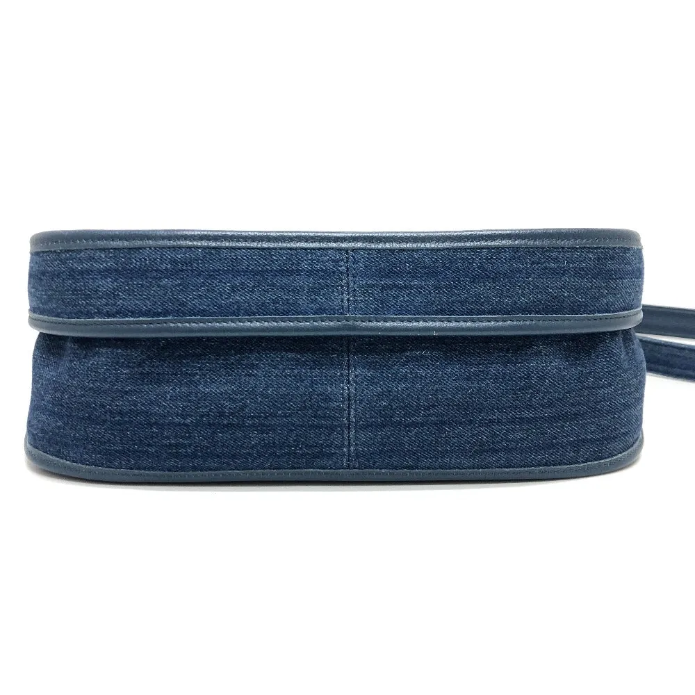 CHANEL Shoulder Bag A57641 denim blue Matrasse COCO Mark Women Used