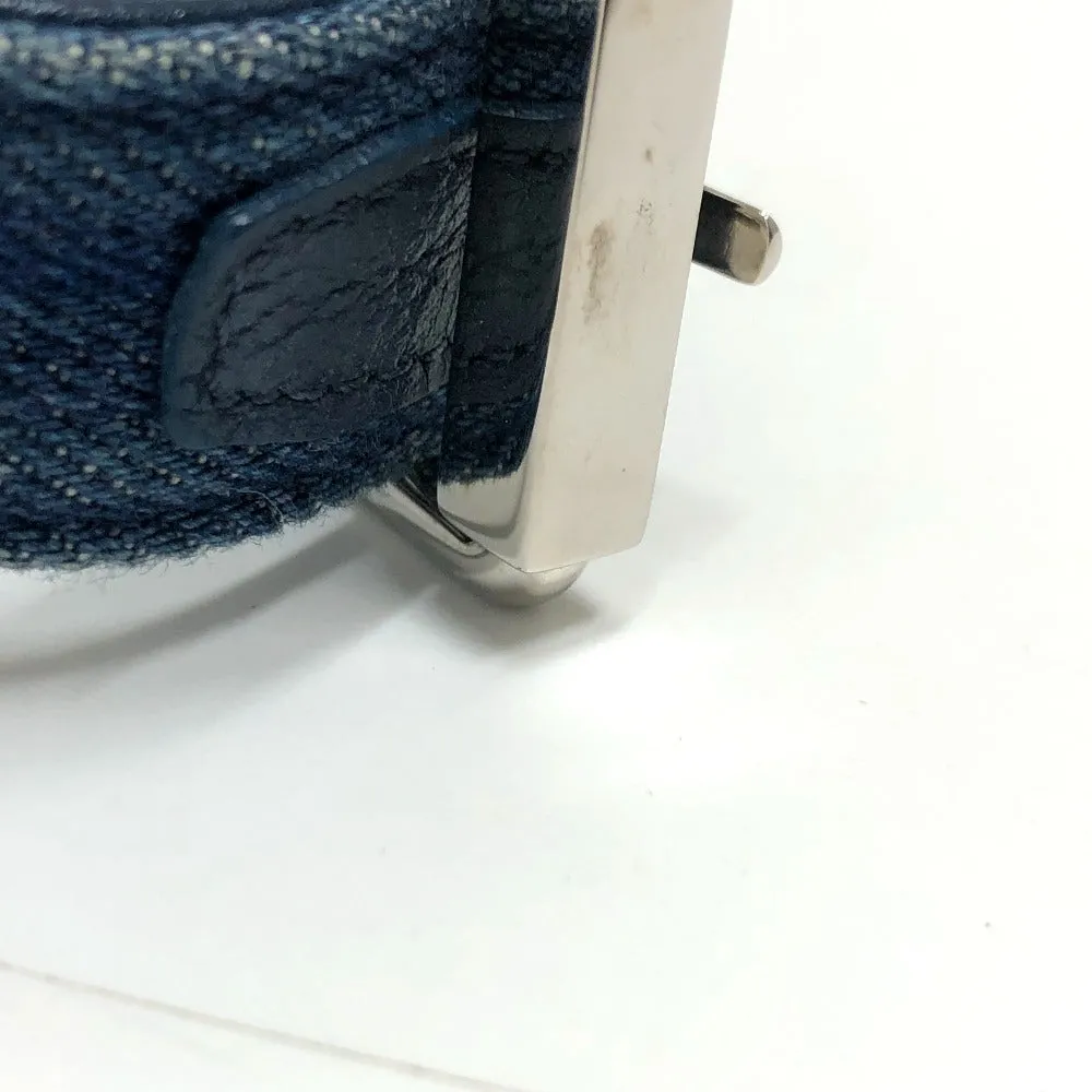 CHANEL Shoulder Bag A57641 denim blue Matrasse COCO Mark Women Used
