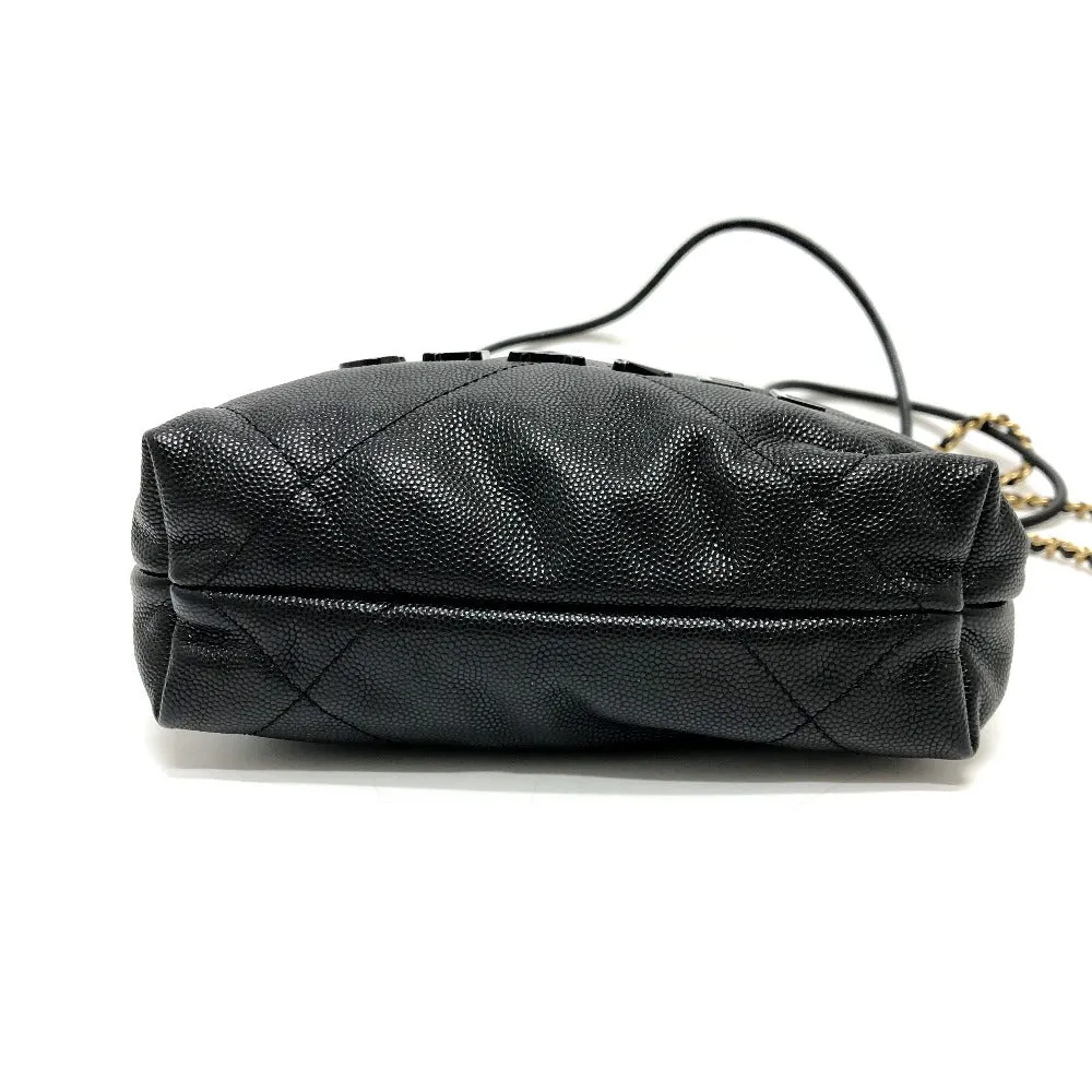 CHANEL Shoulder Bag AS3980 Caviar skin black Matrasse Chanel 22 So Black Women Used