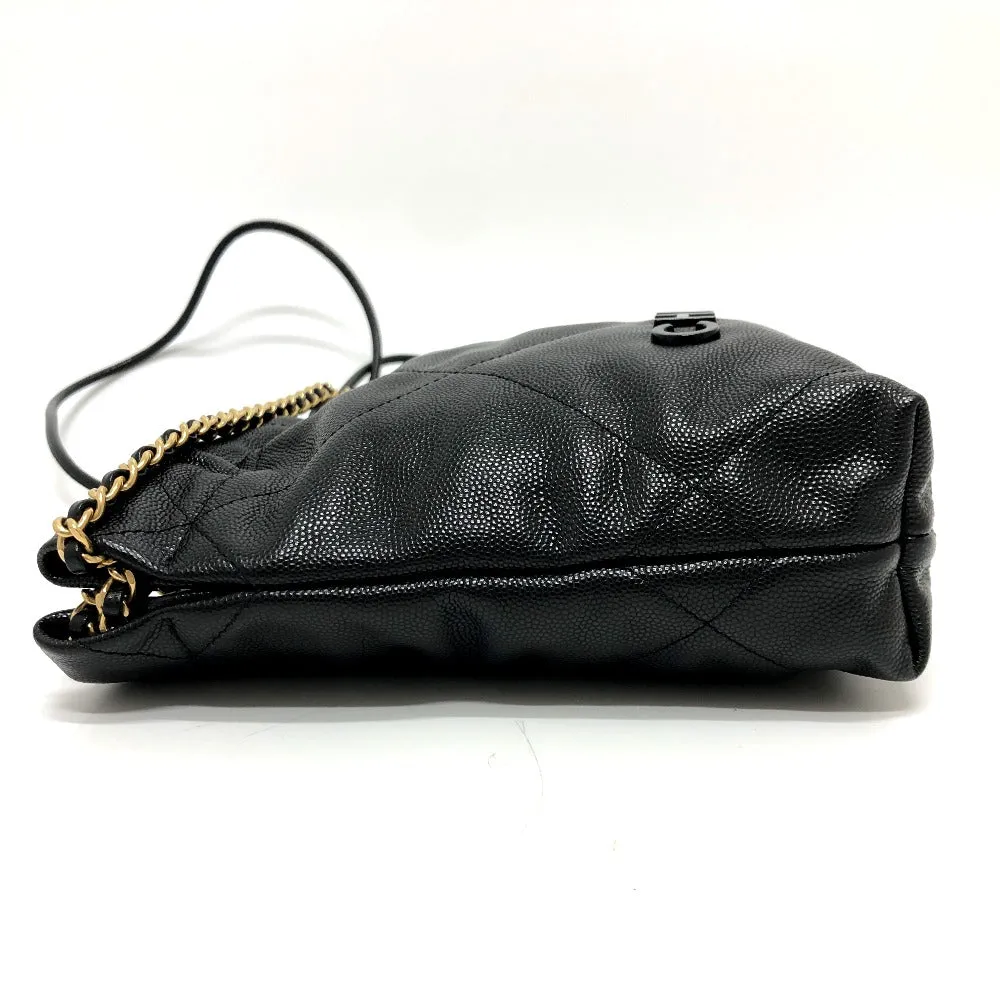 CHANEL Shoulder Bag AS3980 Caviar skin black Matrasse Chanel 22 So Black Women Used