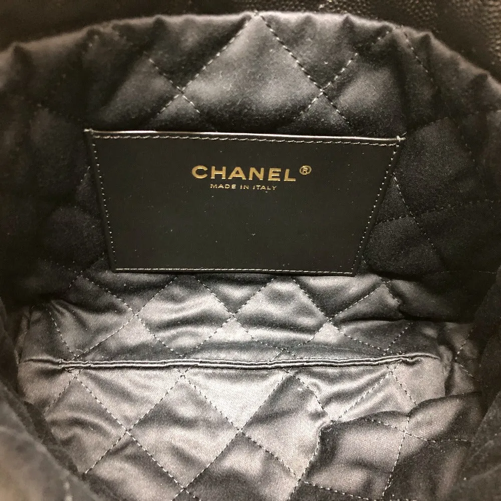 CHANEL Shoulder Bag AS3980 Caviar skin black Matrasse Chanel 22 So Black Women Used