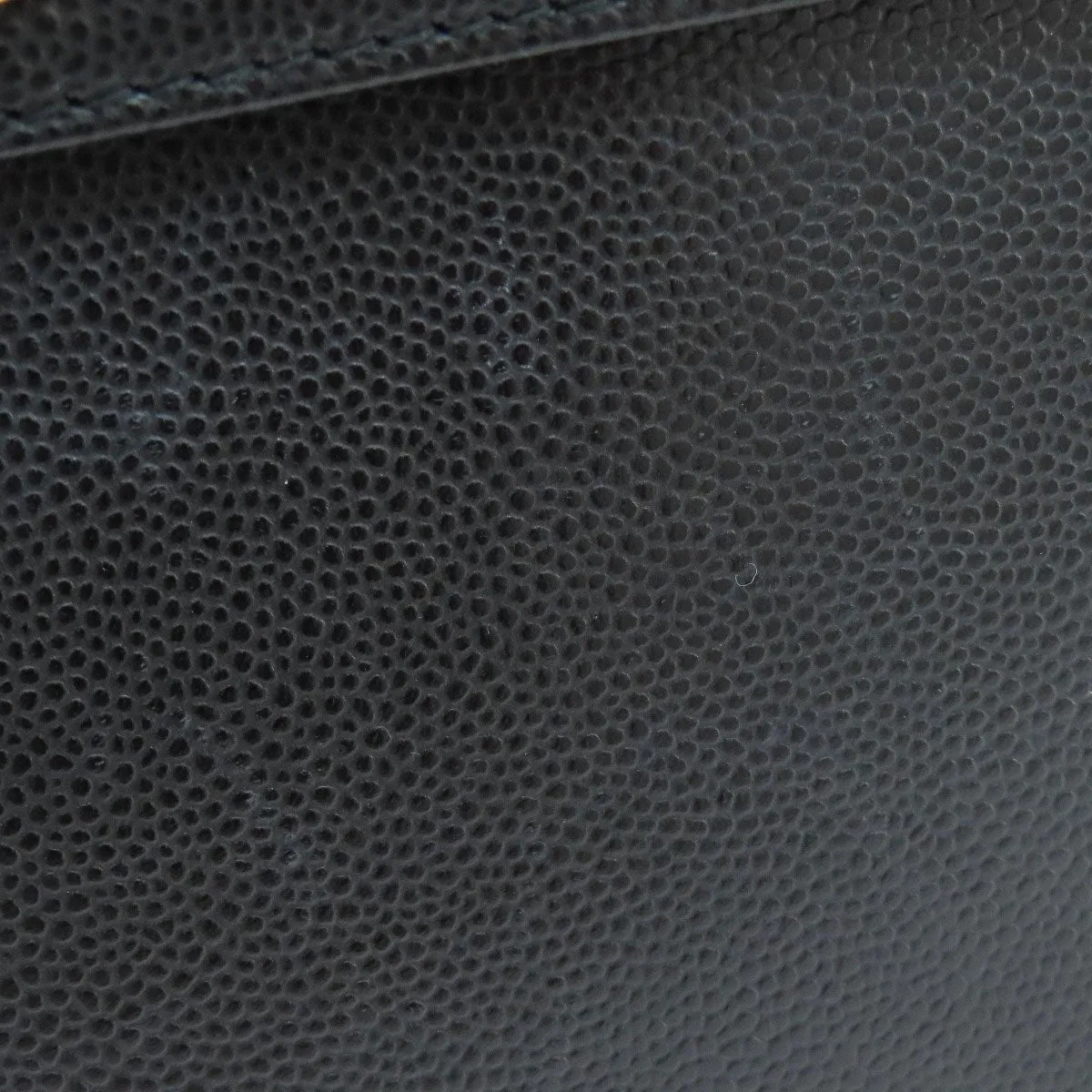 CHANEL Shoulder Bag Caviar skin black