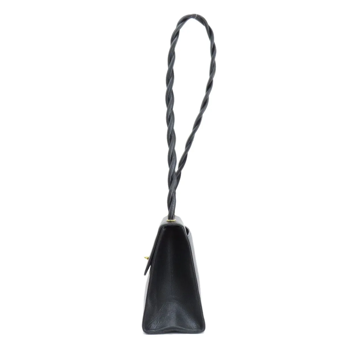 CHANEL Shoulder Bag Caviar skin black