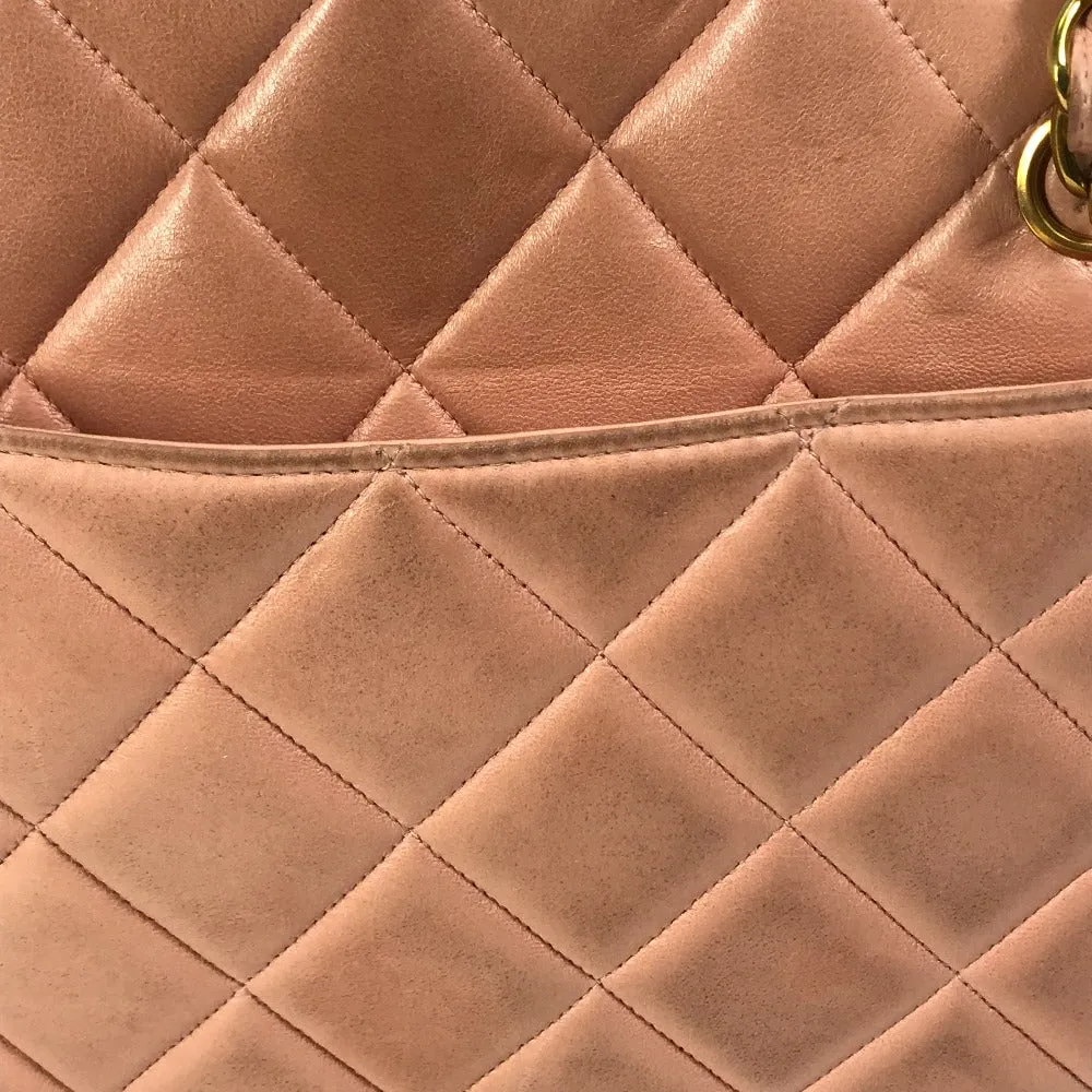 CHANEL Shoulder Bag lambskin pink CC COCO Mark Shoulder Bag Matrasse quilting Women Used