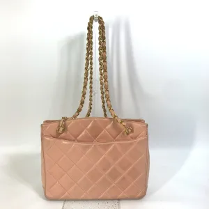 CHANEL Shoulder Bag lambskin pink CC COCO Mark Shoulder Bag Matrasse quilting Women Used