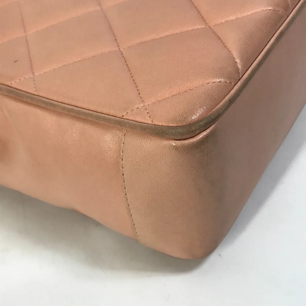 CHANEL Shoulder Bag lambskin pink CC COCO Mark Shoulder Bag Matrasse quilting Women Used