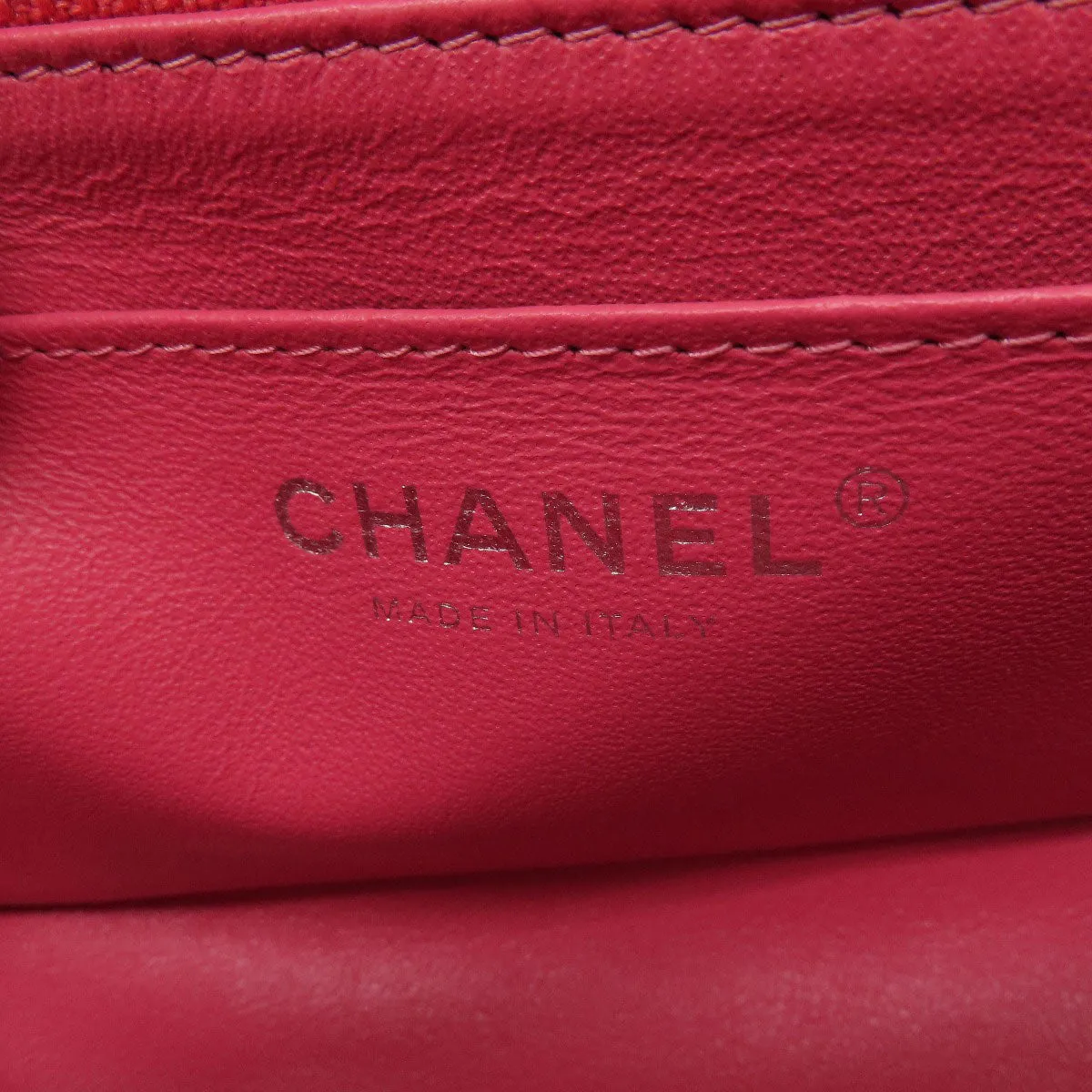 CHANEL Shoulder Bag lambskin pink ChainShoulder Matelasse SilverMetal Women Used