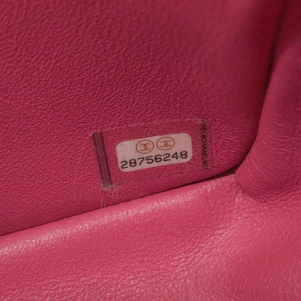 CHANEL Shoulder Bag lambskin pink ChainShoulder Matelasse SilverMetal Women Used