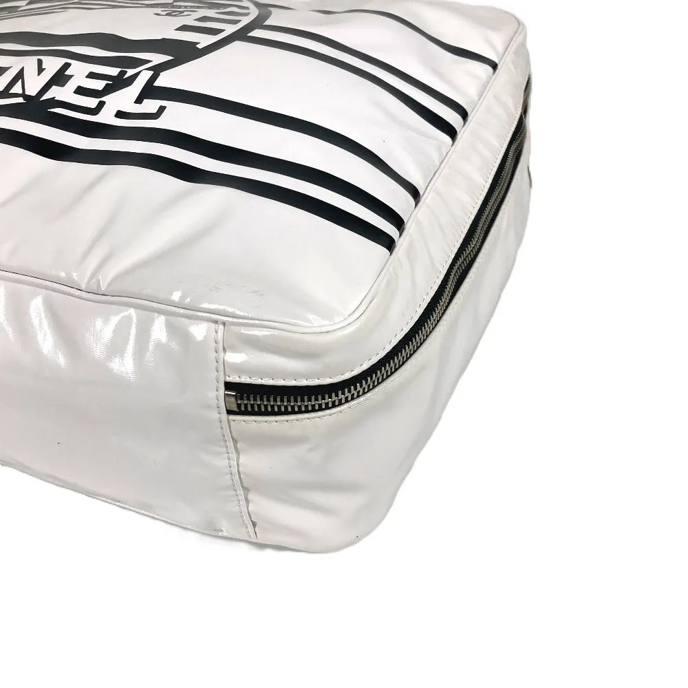 CHANEL Shoulder Bag PVC white LA PAUSA La Pausa CC COCO Mark logo Women Used