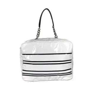 CHANEL Shoulder Bag PVC white LA PAUSA La Pausa CC COCO Mark logo Women Used