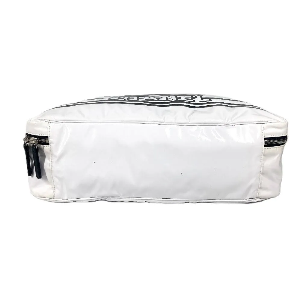 CHANEL Shoulder Bag PVC white LA PAUSA La Pausa CC COCO Mark logo Women Used