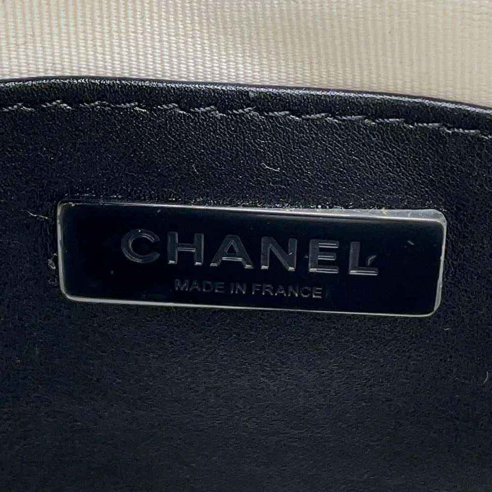 CHANEL Star ChainShoulder Bag White AS4579 Satin