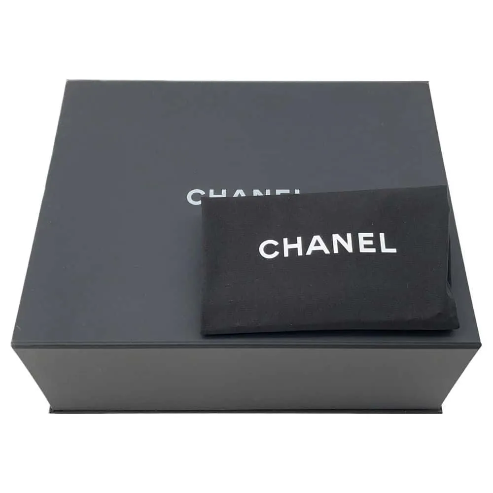 CHANEL Star ChainShoulder Bag White AS4579 Satin