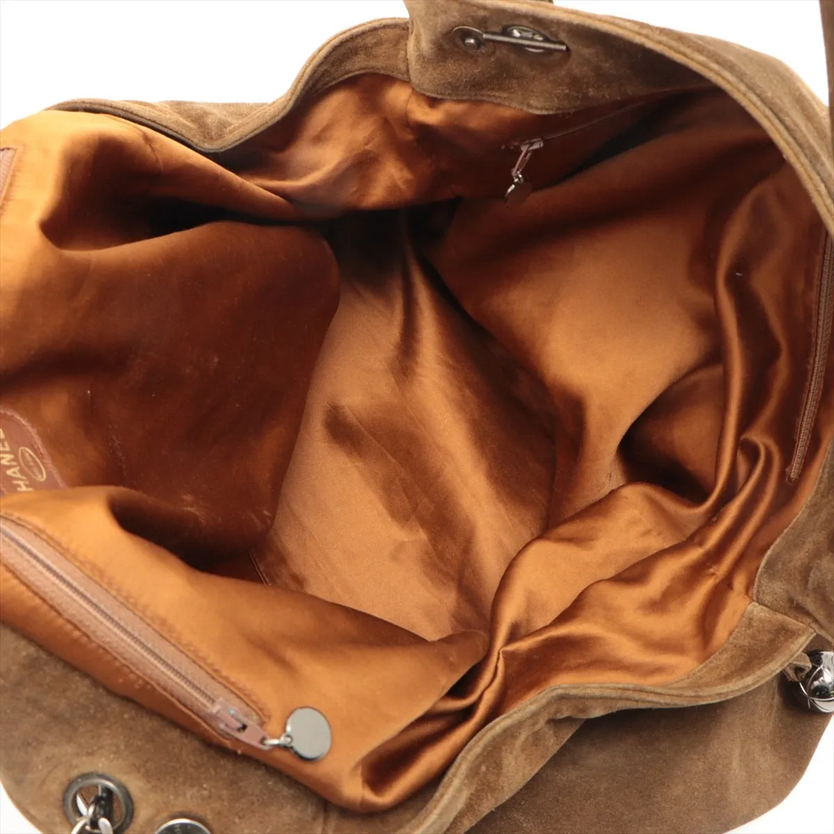 Chanel Triple Coconut Shoulder Bag Brown Silver Gold  2nd