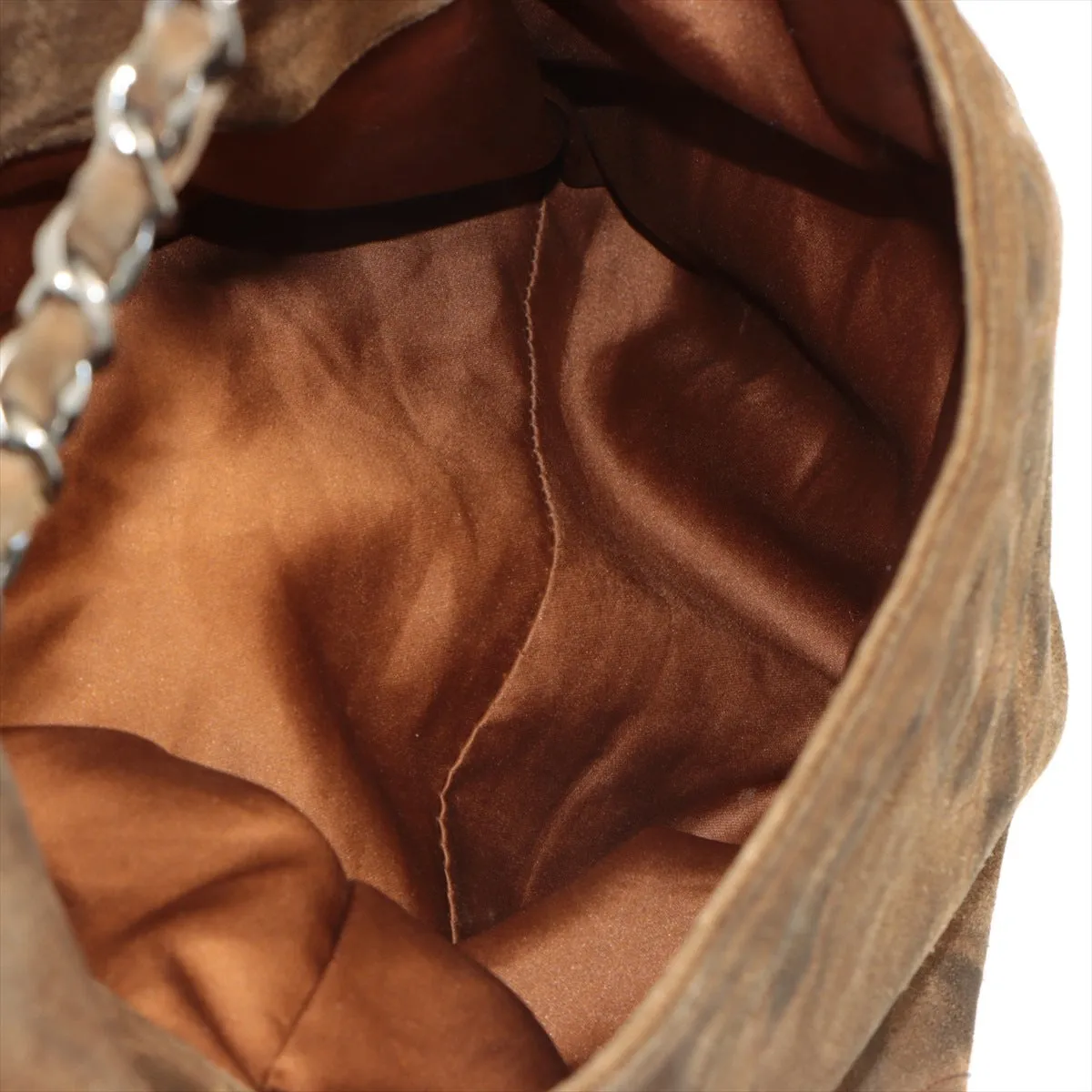 Chanel Triple Coconut Shoulder Bag Brown Silver Gold  2nd
