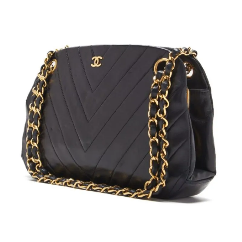 CHANEL V-stick Chain Shoulder  Black  Shoulder Bag Mini Shoulder Bag  Bag Hybrid ?? Delivery?? Khao Yamamoto Online