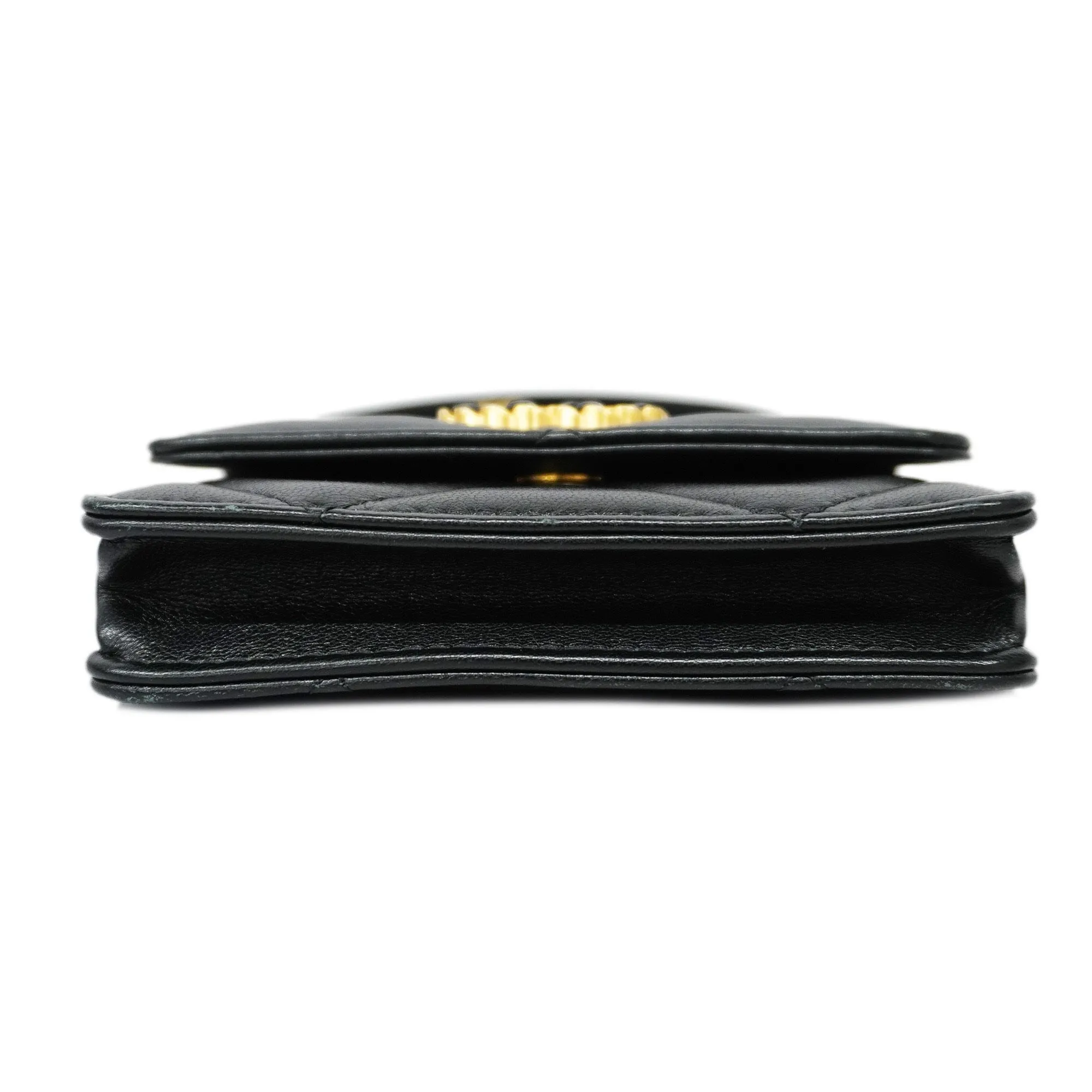 ChanelAuth  Matelasse Chain Shoulder Women's Leather Shoulder Bag Black