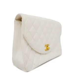 ChanelAuth  Matelasse Chain Shoulder Women's Leather Shoulder Bag White