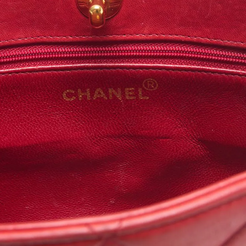 CHANEL/Chanel Matrasse Decacoco Turnlock Double Chain Shoulder  Red   Shoulder Bag  Shoulder Bag Hybrid ?? Ship?? Ladies Shoulder  Online