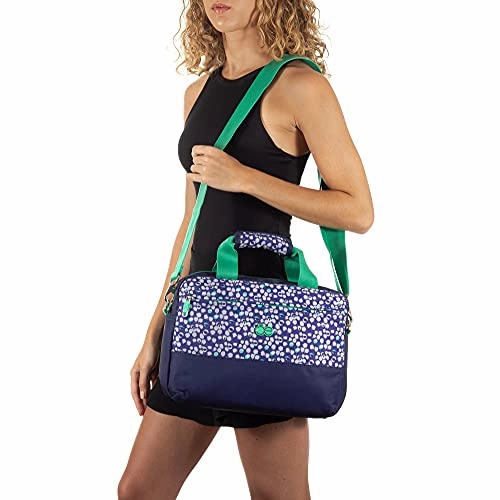 Cloe Toiletry Bag with Dotted Print in Blue Navy Color