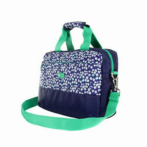 Cloe Toiletry Bag with Dotted Print in Blue Navy Color