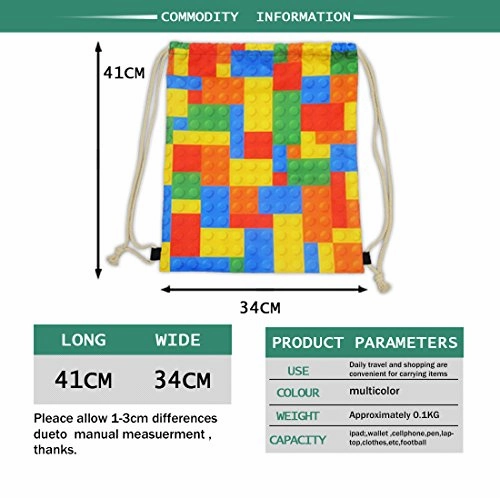 Coloranimal Universe Space Galaxy Fox Design Small Drawstring Backpack Hidden Zipper Closure Travel