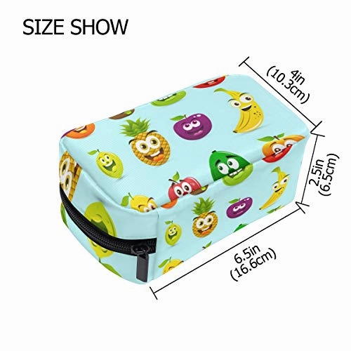 Cosmetic Bag Premium Cartoon Fruits Girls Makeup Organizer Box Lazy Toiletry Case
