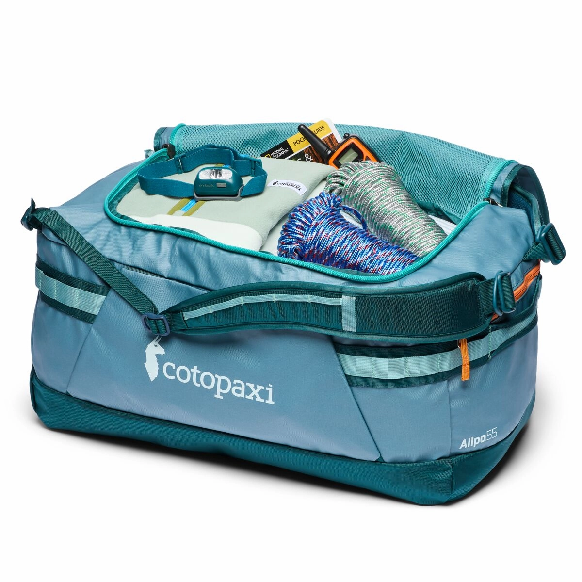 Cotopaxi Allpa Getaway 55L Duffel - Blue Spruce/Abyss