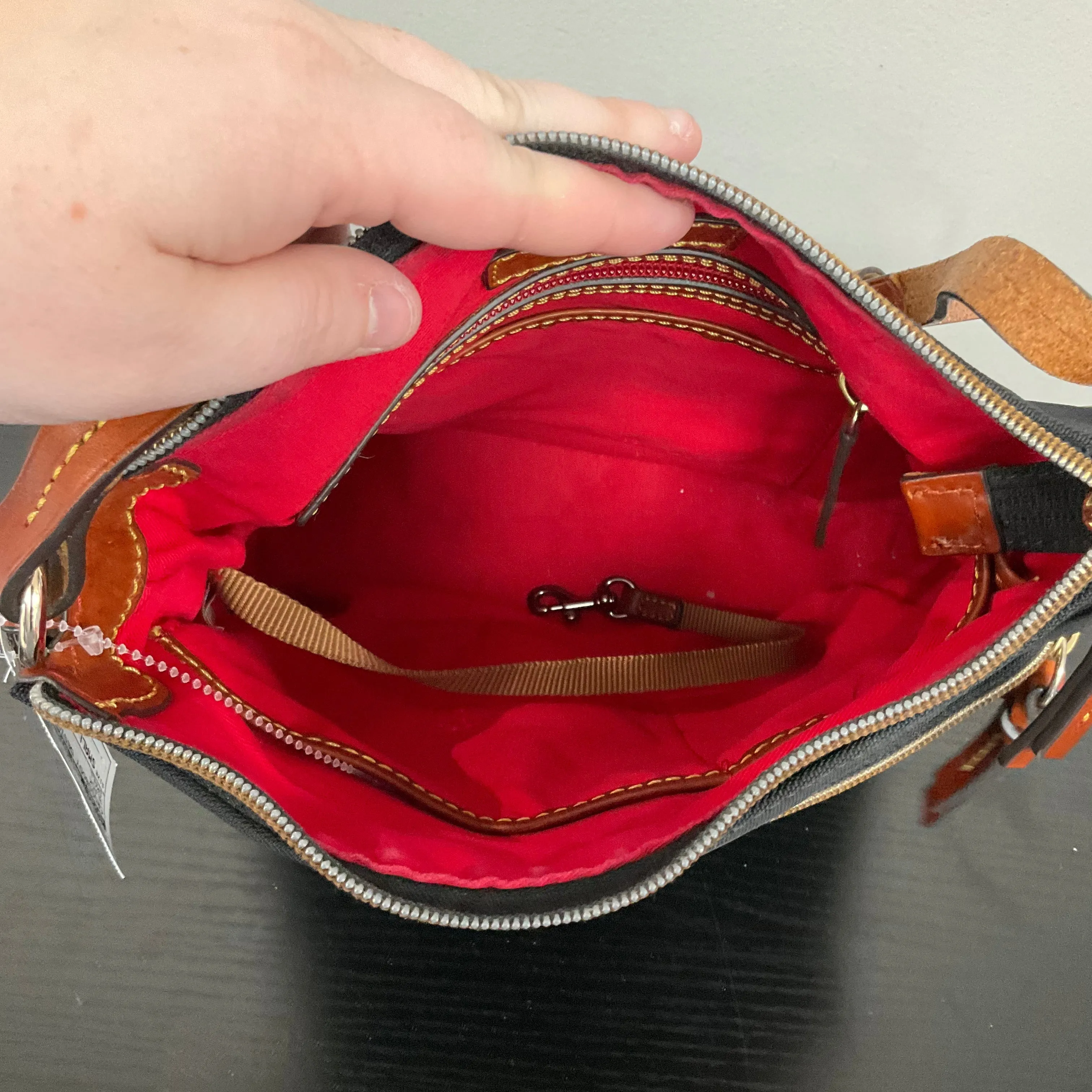 Crossbody Designer By Dooney And Bourke In Black, Size:Small