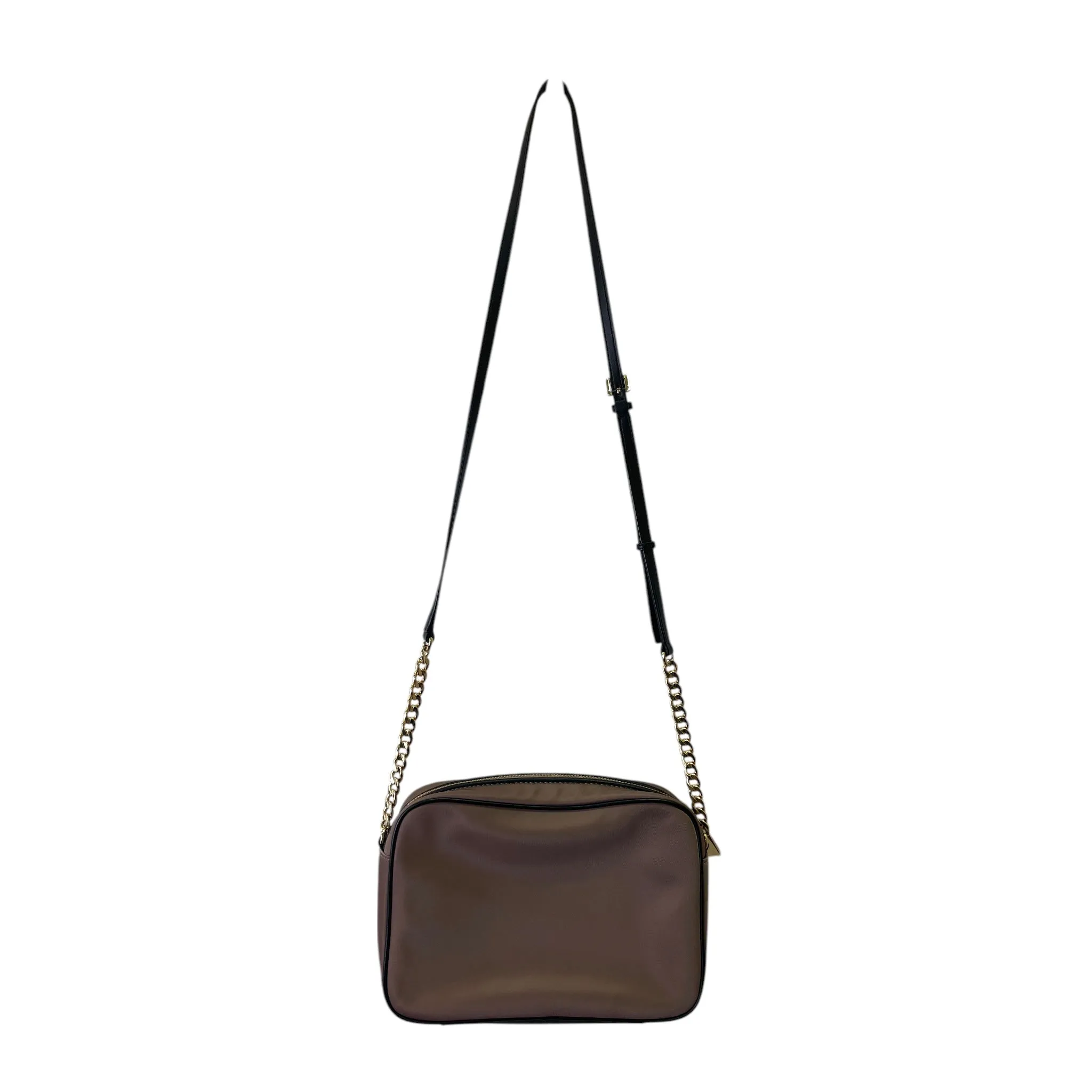 Crossbody Designer By Michael Kors In Black & Tan, Size:Medium