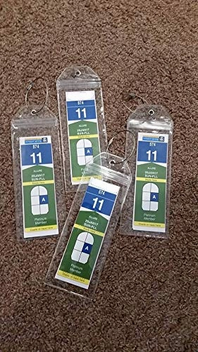 Cruise Luggage Tag Holder Zip Seal & Steel - Royal Caribbean & Celebrity Cruise (Clear - 4 Pack)
