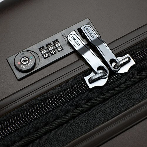 Delsey Luggage Helium Titanium 25" Exp. Spinner Trolley, Black