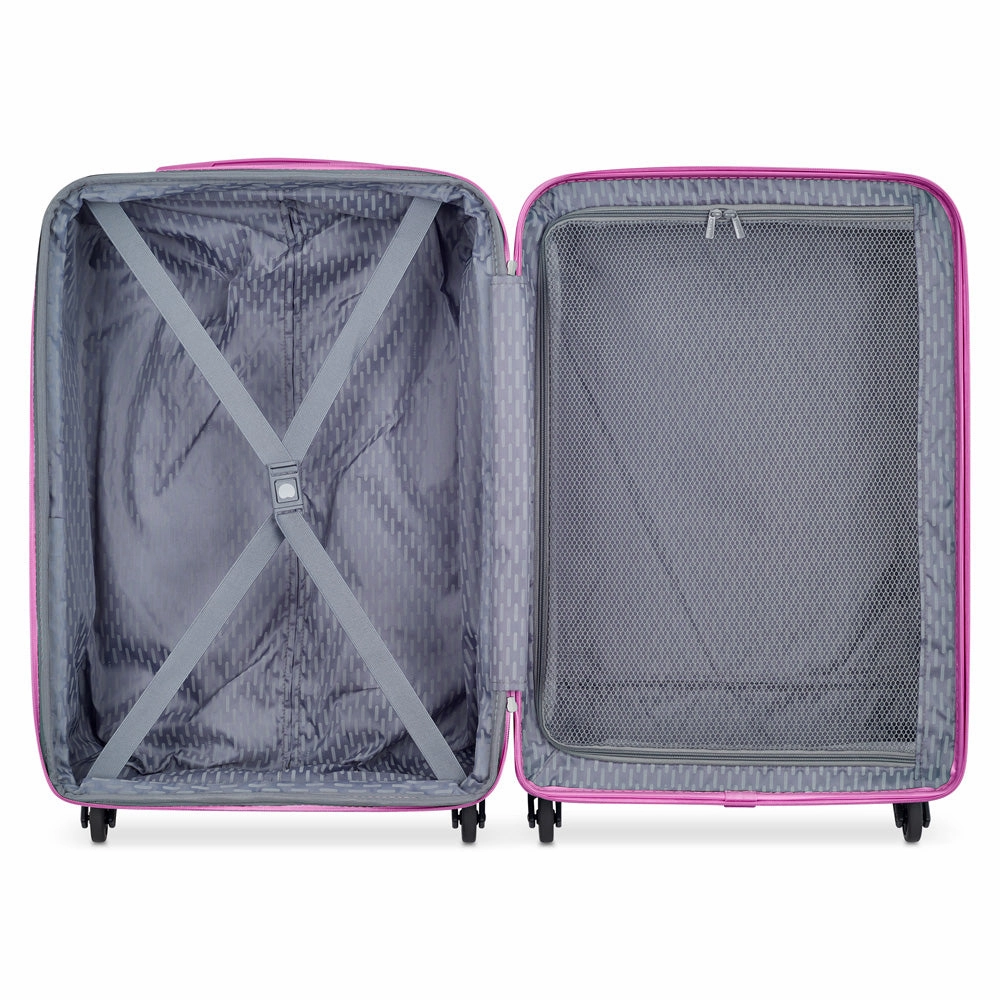 DELSEY Paris Christine Hardside Spinner Luggage Collection, 24-inch Checked-Medium