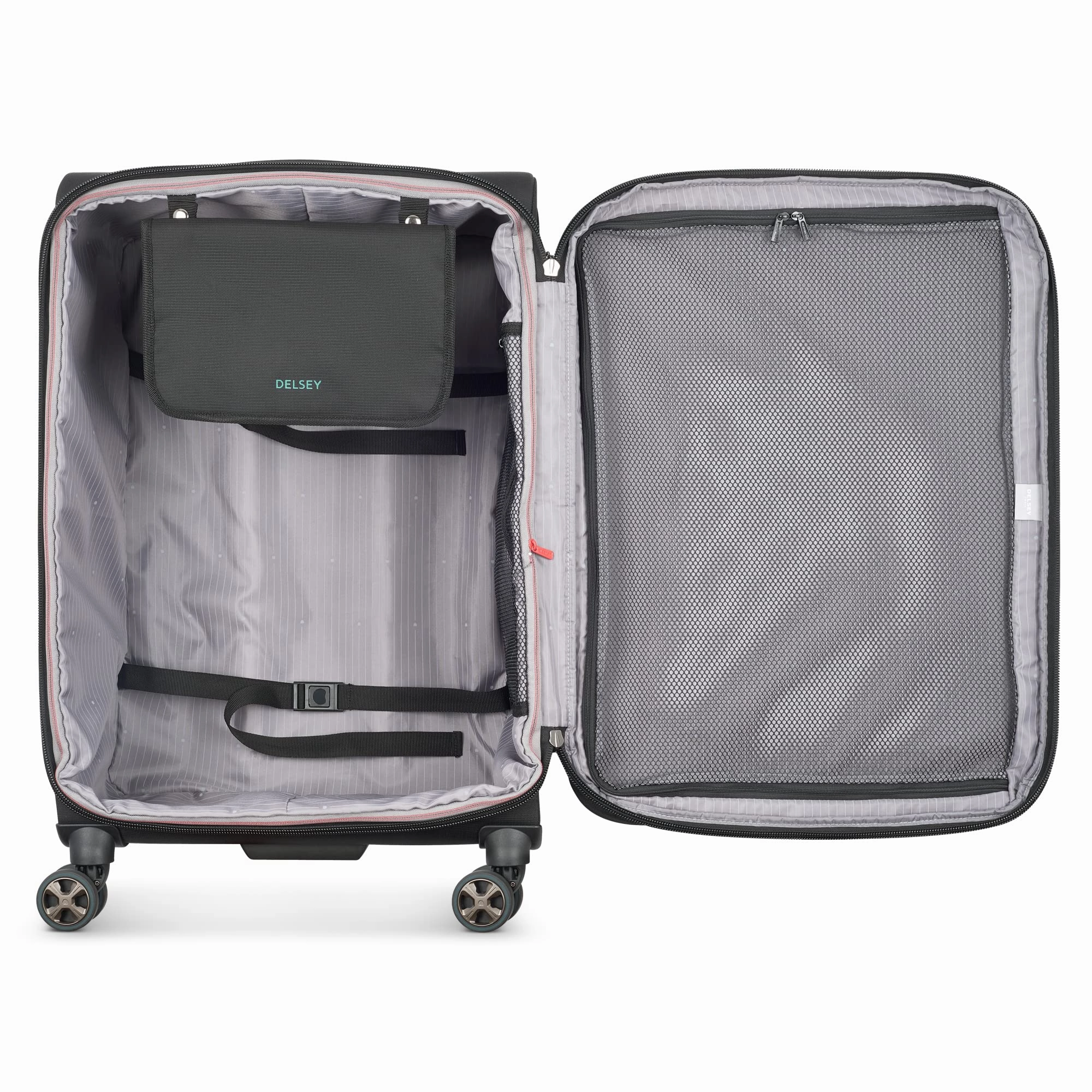 Delsey Paris Helium DLX Softside Expandable 25" Luggage with Spinner Wheels