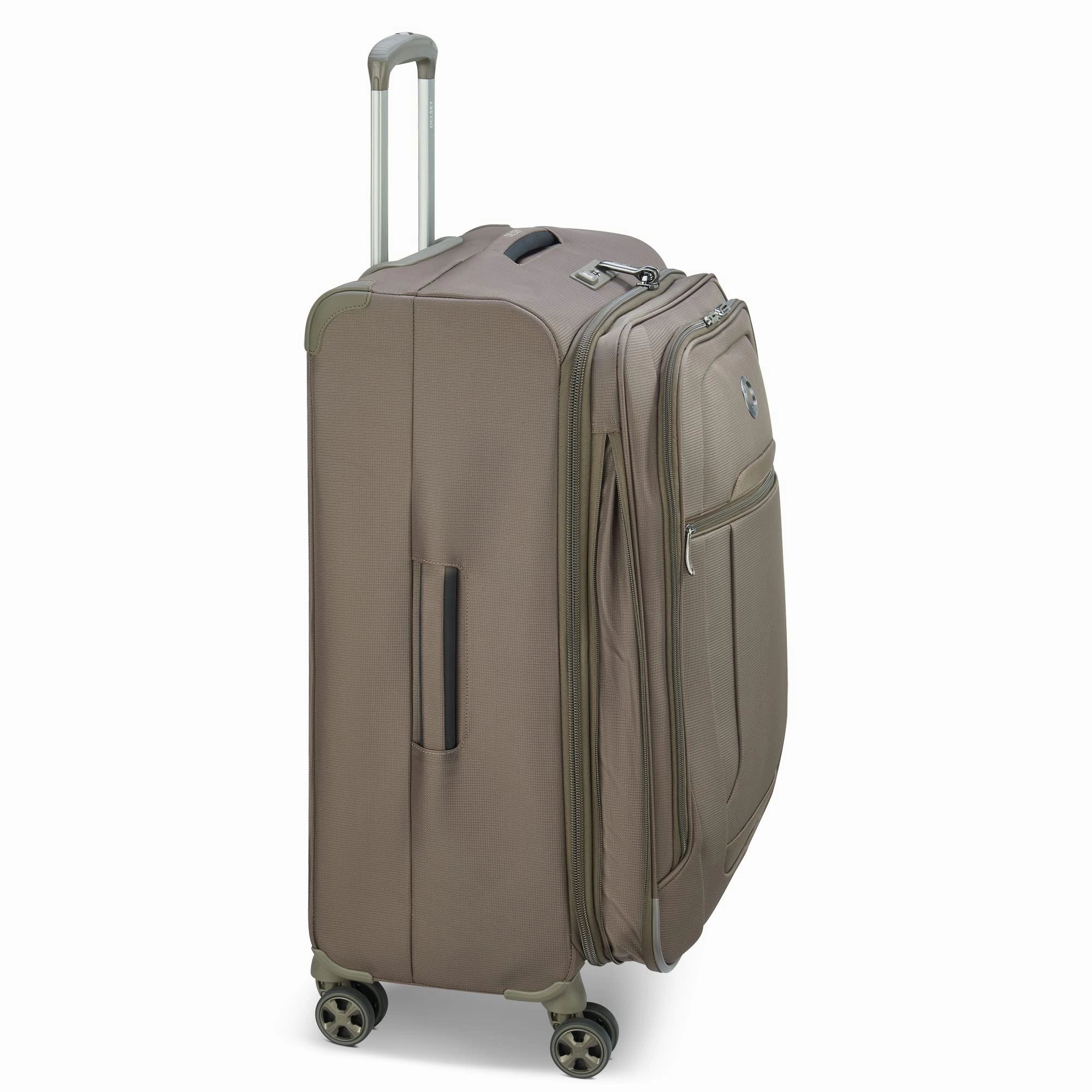 Delsey Paris Helium DLX Softside Expandable 25" Luggage with Spinner Wheels