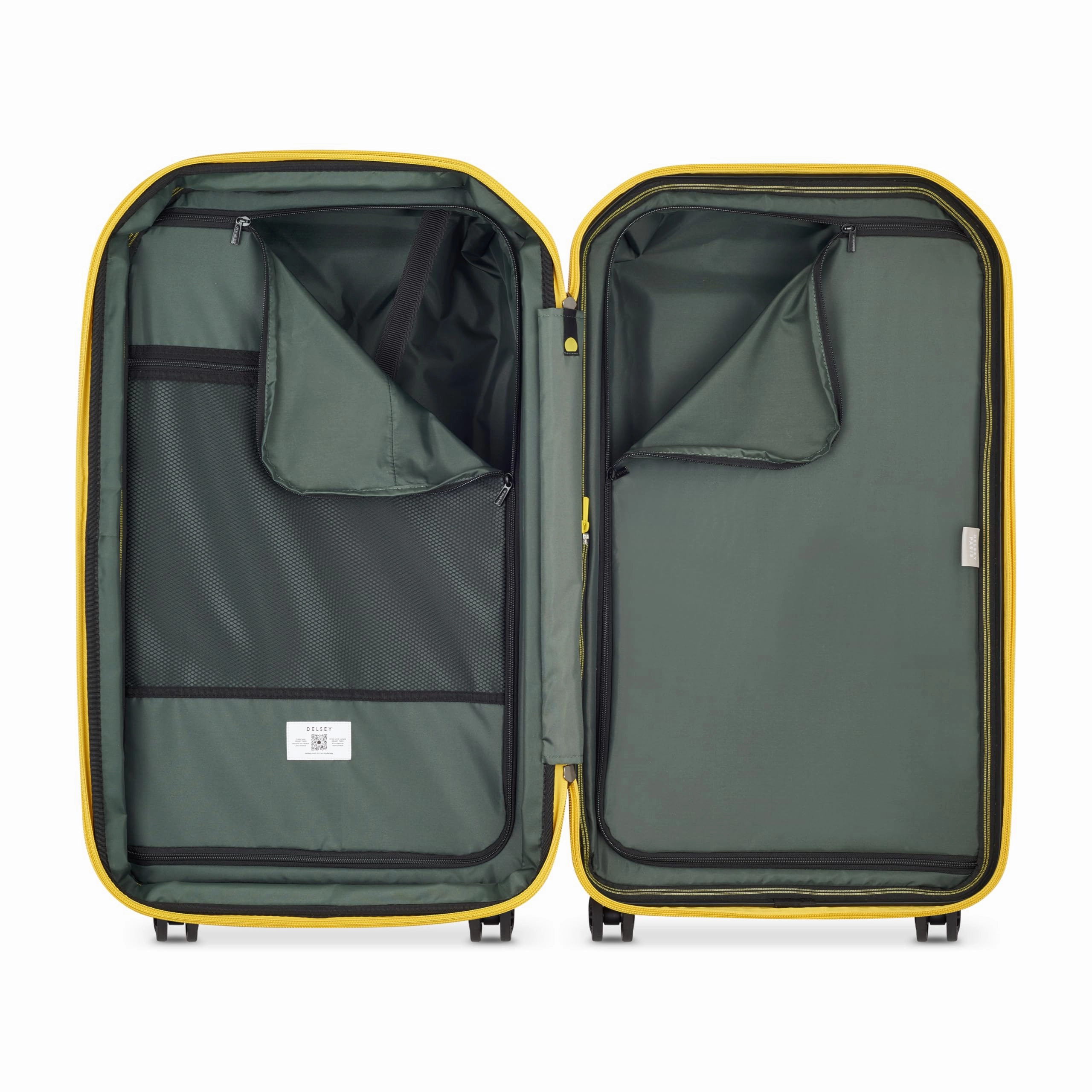 DELSEY Paris Rempart Hardside Expandable Luggage Trunk with Spinner Wheels (Checked Medium Trunk 26 Inch)