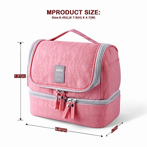 Designer Hanging Toiletry Bag| Travel Cosmetics Bag by HANKCLES| Waterproof Nylon Organizer for