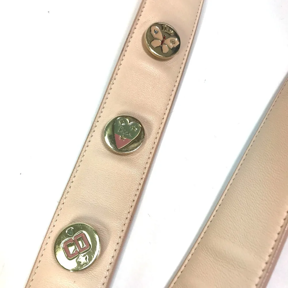 Dior Handbag leather beige Shoulder Bag Crossbody bag Lady Dior Women Used